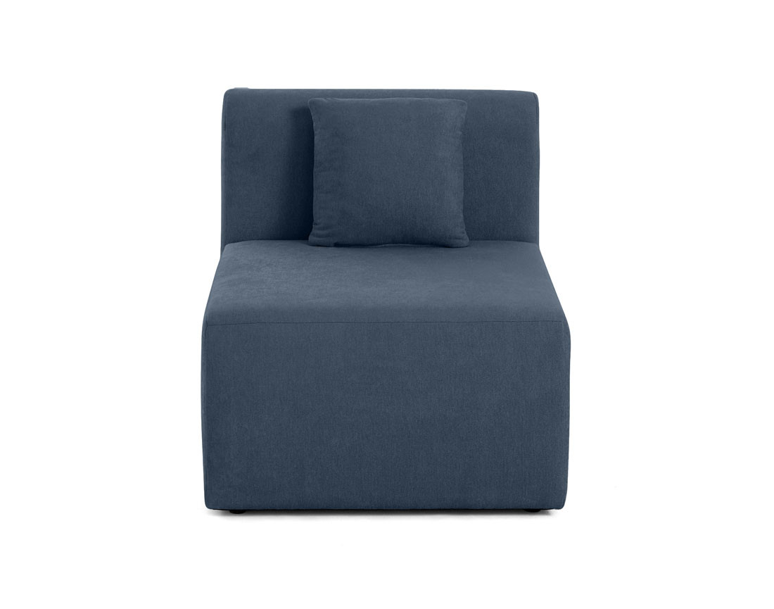 Module d'assise sans accoudoirs en tissu Ikare