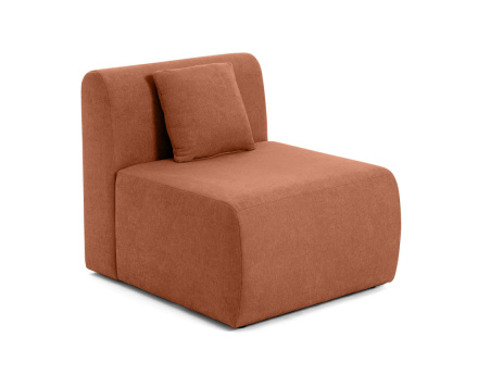 Module d'assise sans accoudoirs en tissu Ikare