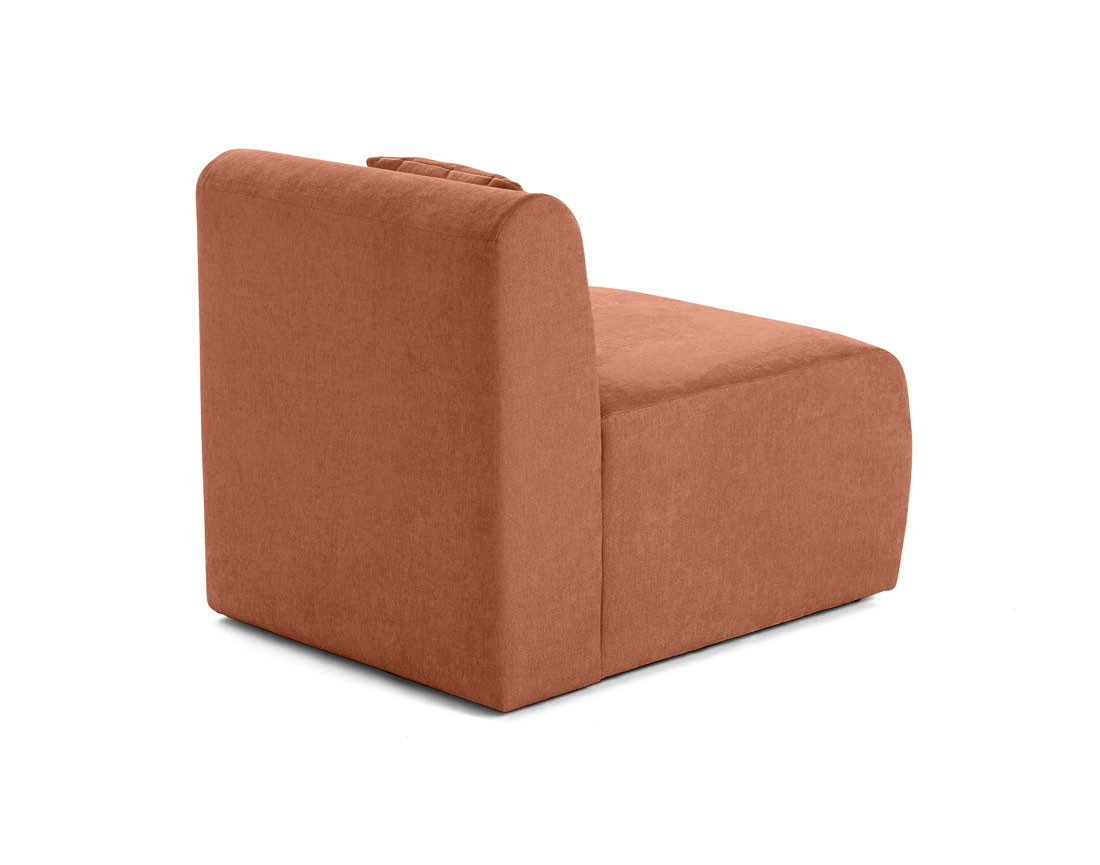 Module d'assise sans accoudoirs en tissu Ikare