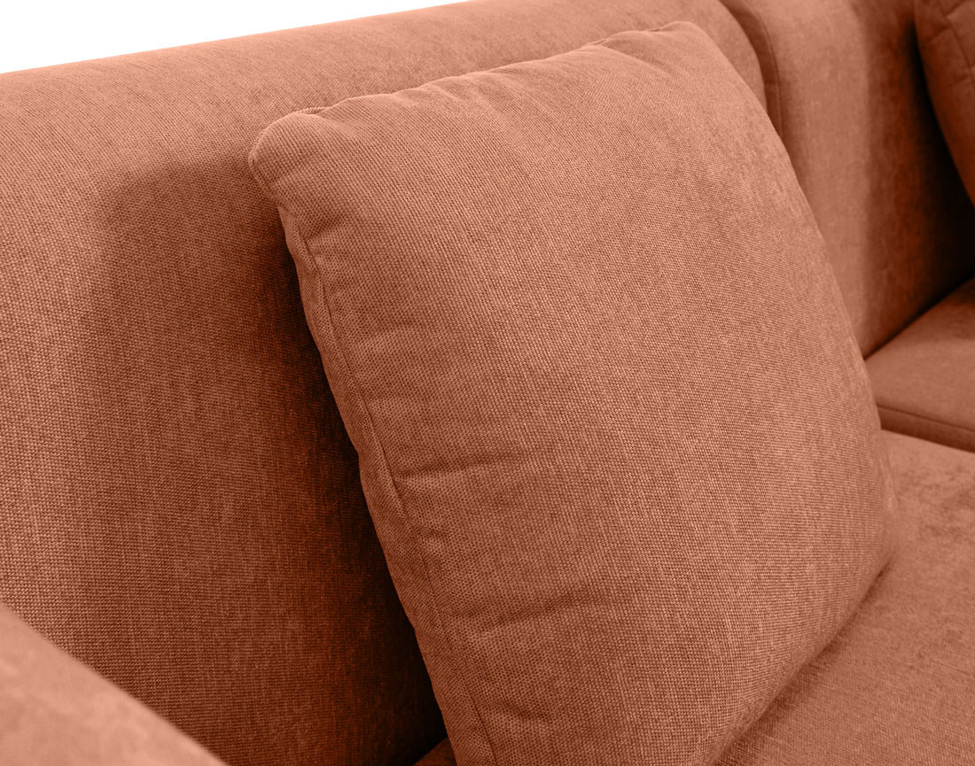 Module d'assise sans accoudoirs en tissu Ikare