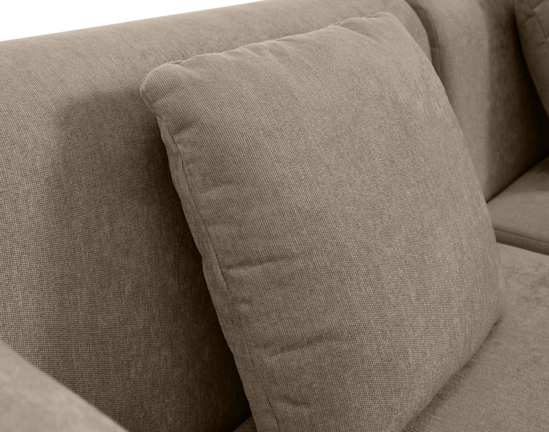 Module d'assise sans accoudoirs en tissu Ikare