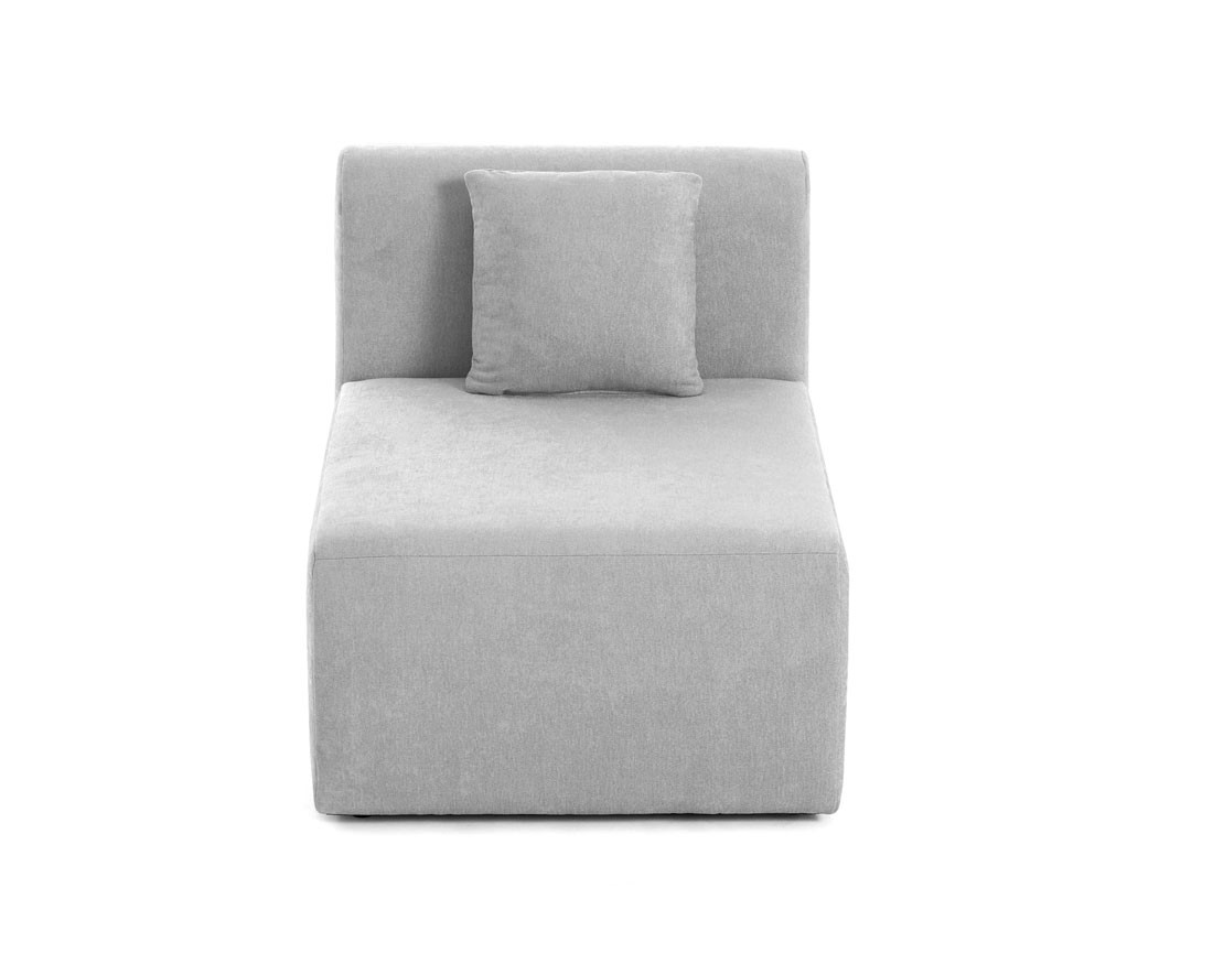 Module d'assise sans accoudoirs en tissu Ikare