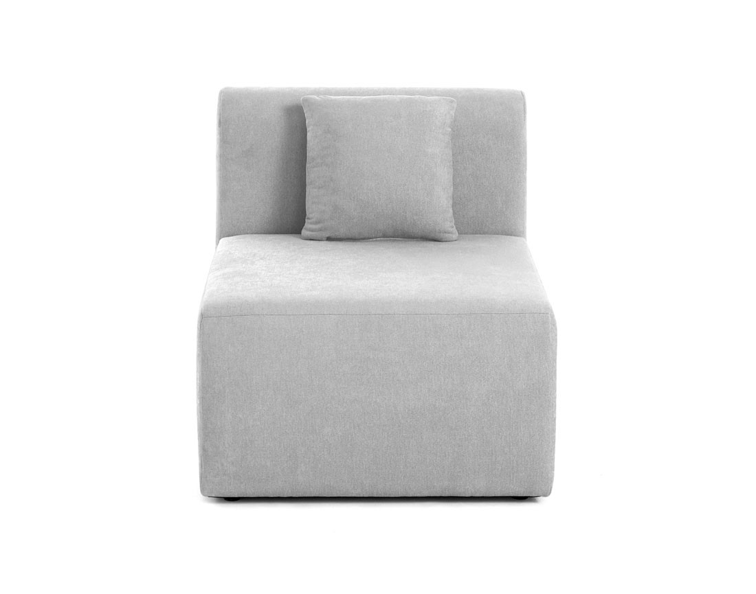 Module d'assise sans accoudoirs en tissu Ikare