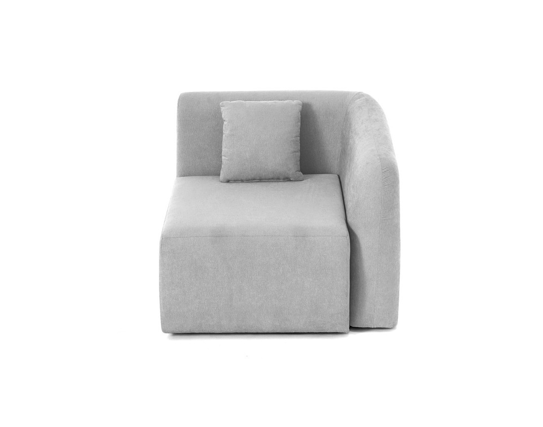 module d'assise d'angle droit en tissu Ikare