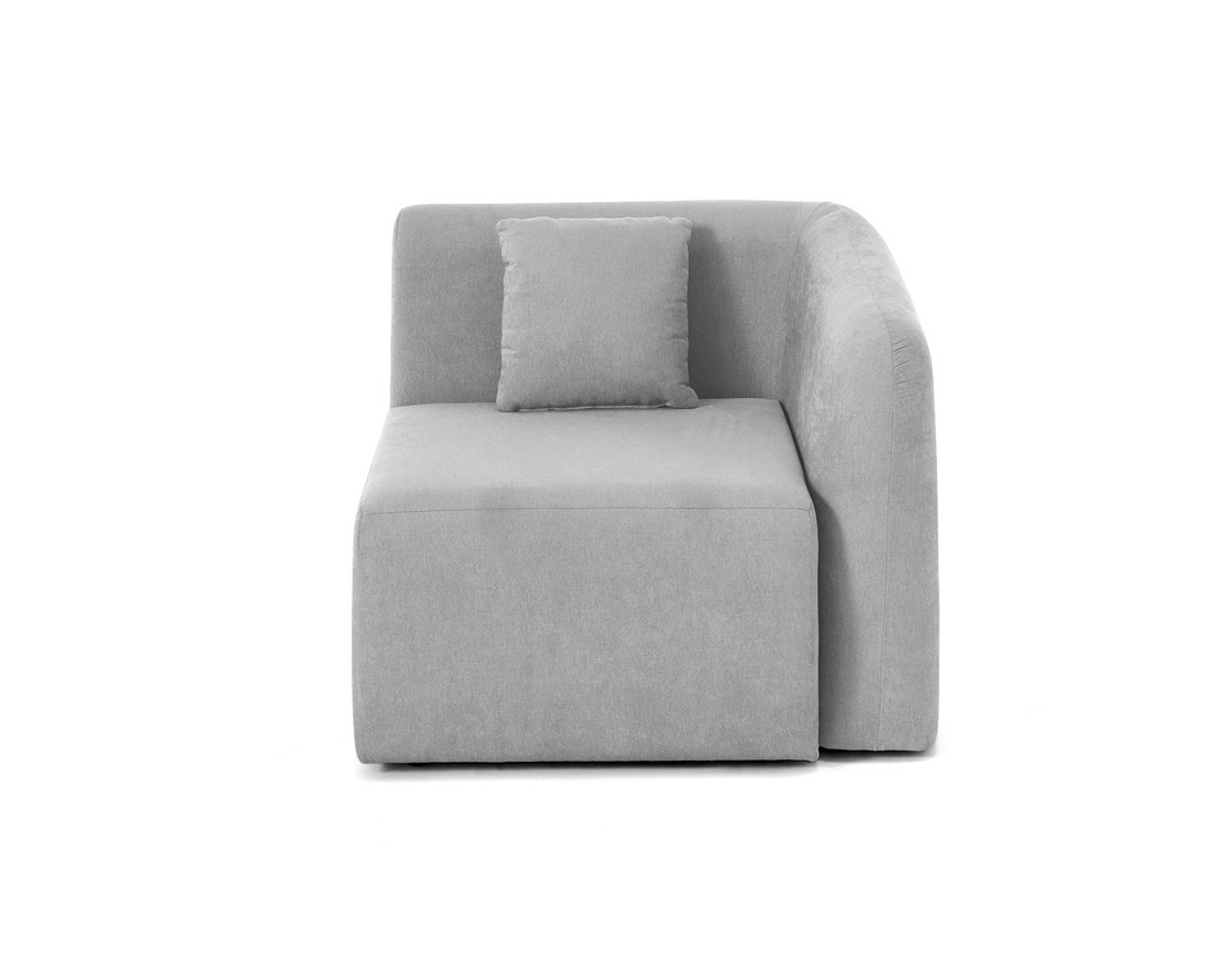 module d'assise d'angle droit en tissu Ikare