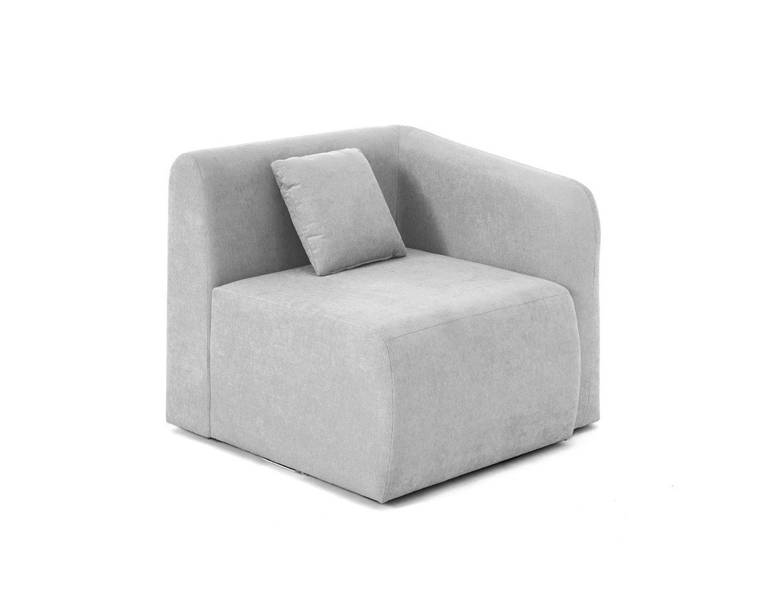 module d'assise d'angle droit en tissu Ikare