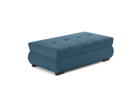 Pouf d'appoint en velours côtelé Vermont