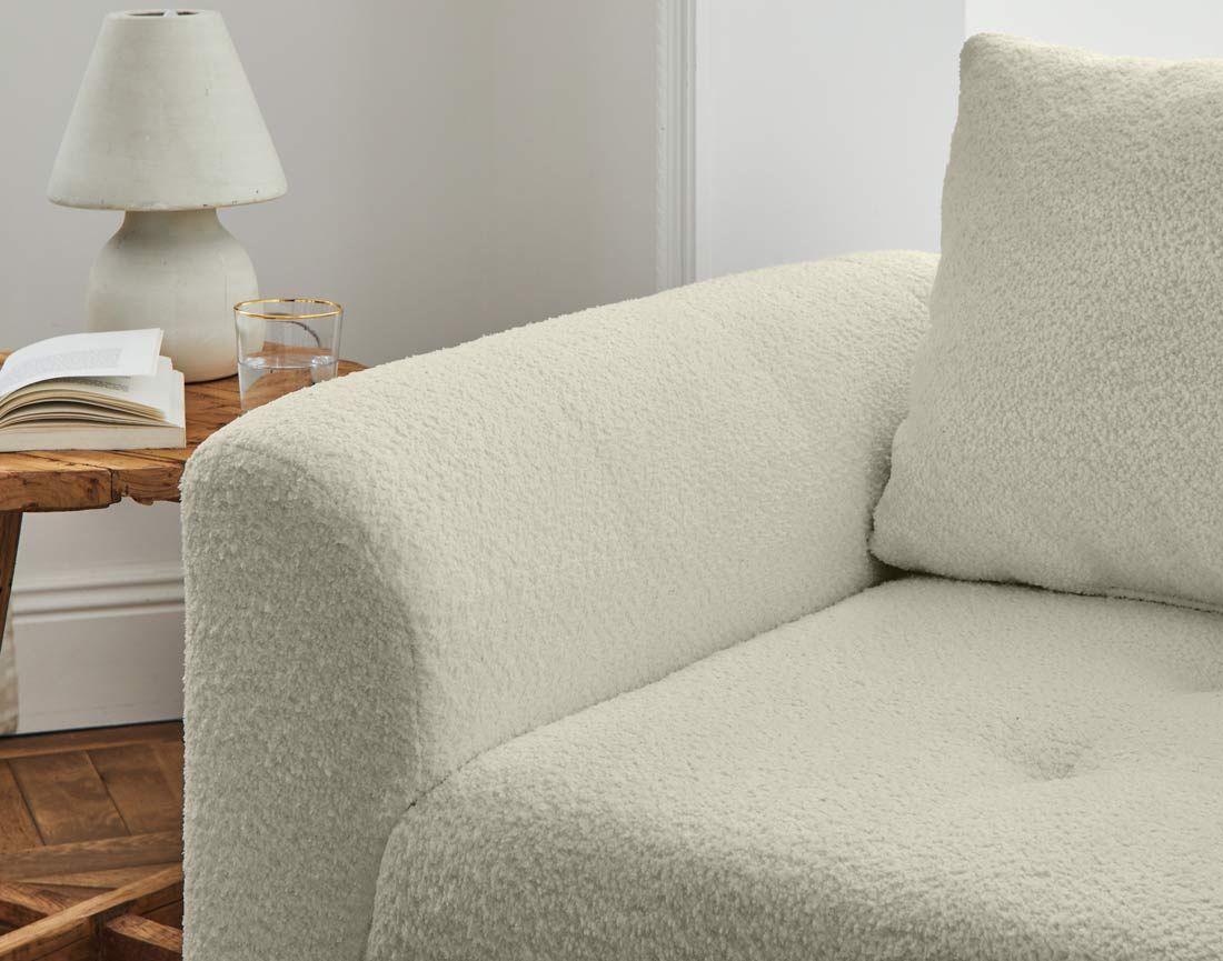 Rune - fauteuil - en tissu bouclette Lisa Design