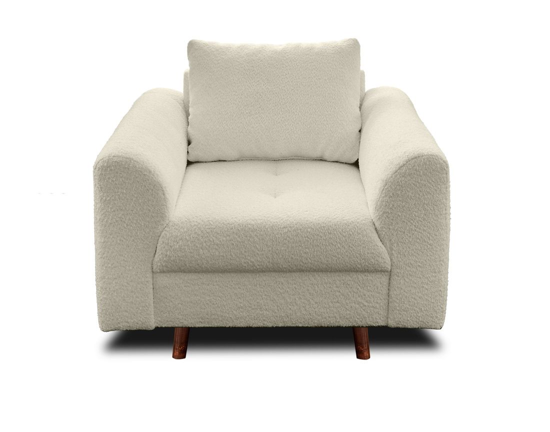 Rune - fauteuil - en tissu bouclette Lisa Design