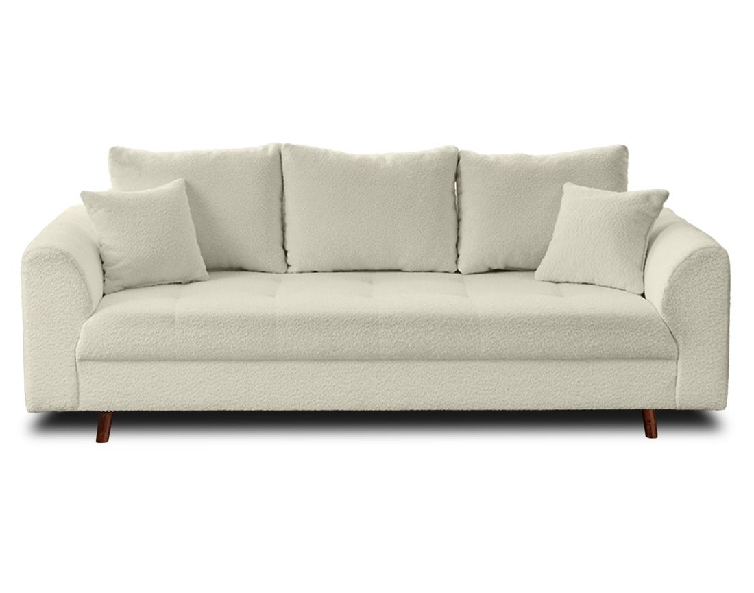 Rune - canapé 3 places - en tissu bouclette Lisa Design