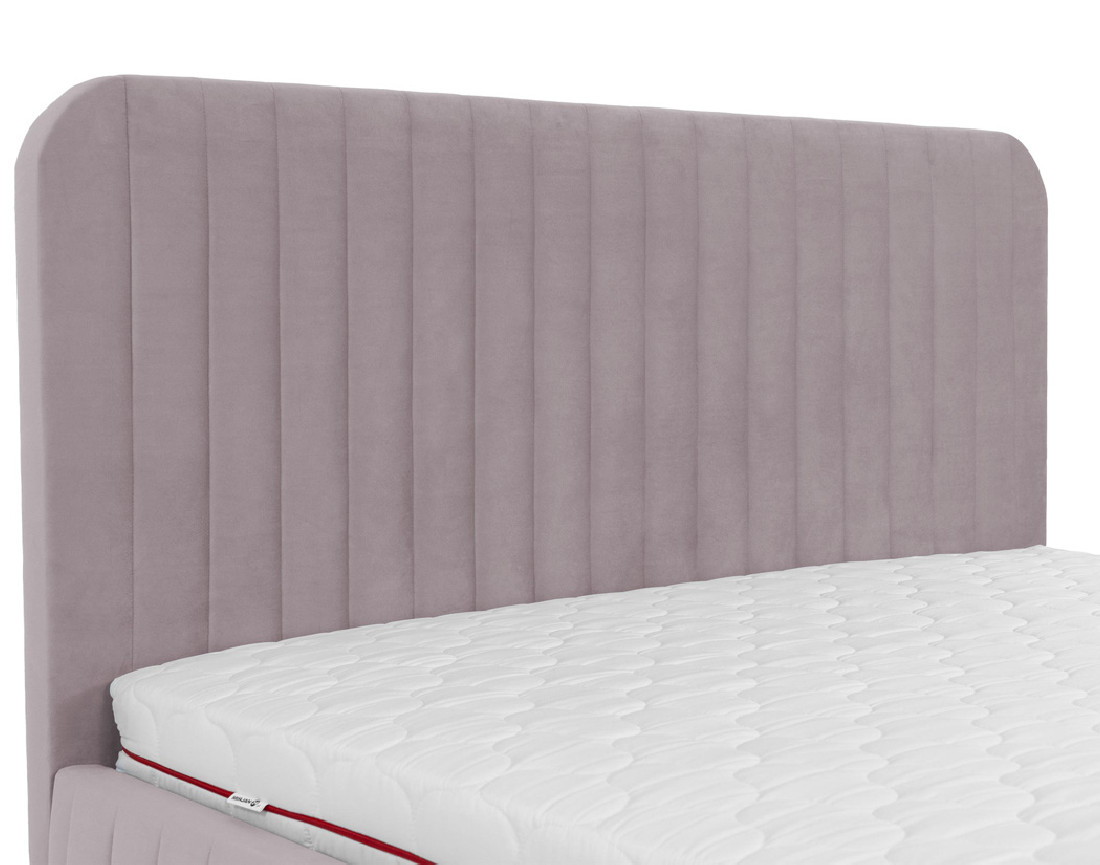 Lit coffre 160x200 cm sommier inclus en velours Stuart