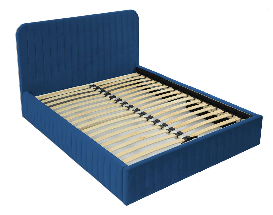 Lit coffre 180x200 cm sommier inclus en velours Stuart