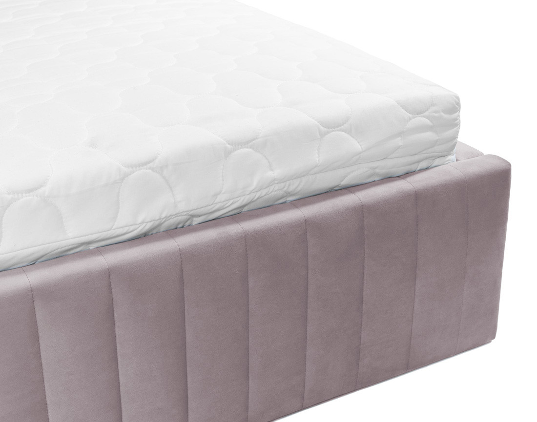 Lit coffre 180x200 cm sommier inclus en velours Stuart