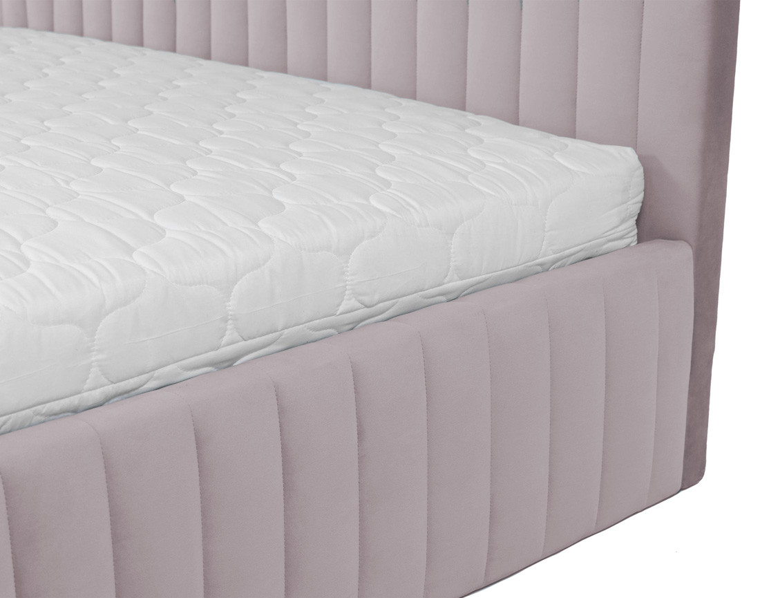 Lit coffre 180x200 cm sommier inclus en velours Stuart