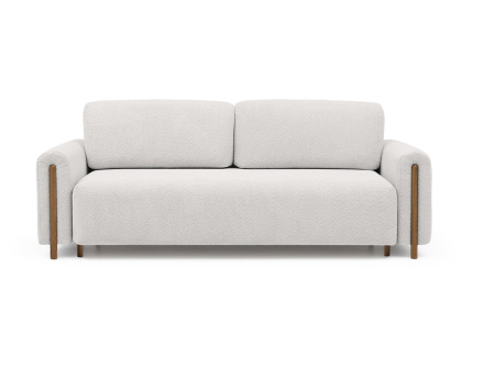 Canapé 3 places convertible avec coffre en tissu bouclette Glendale