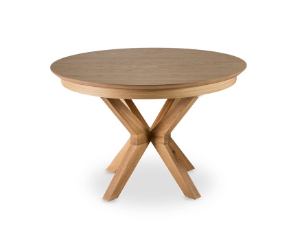 Table à manger ronde extensible bois 120 cm Virtuoso