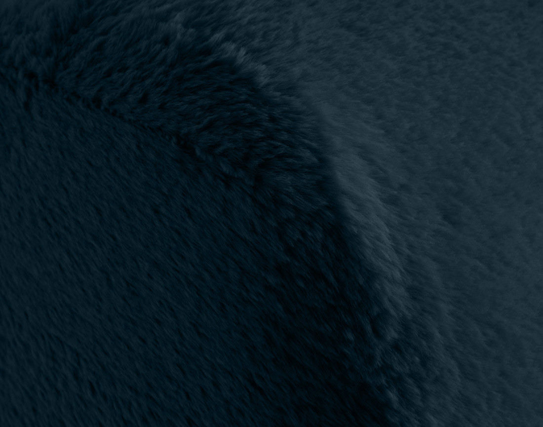 Lit coffre 160x200 cm sommier inclus en fausse fourrure Sunset