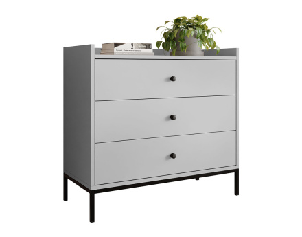 Commode gris 80 cm Filipo