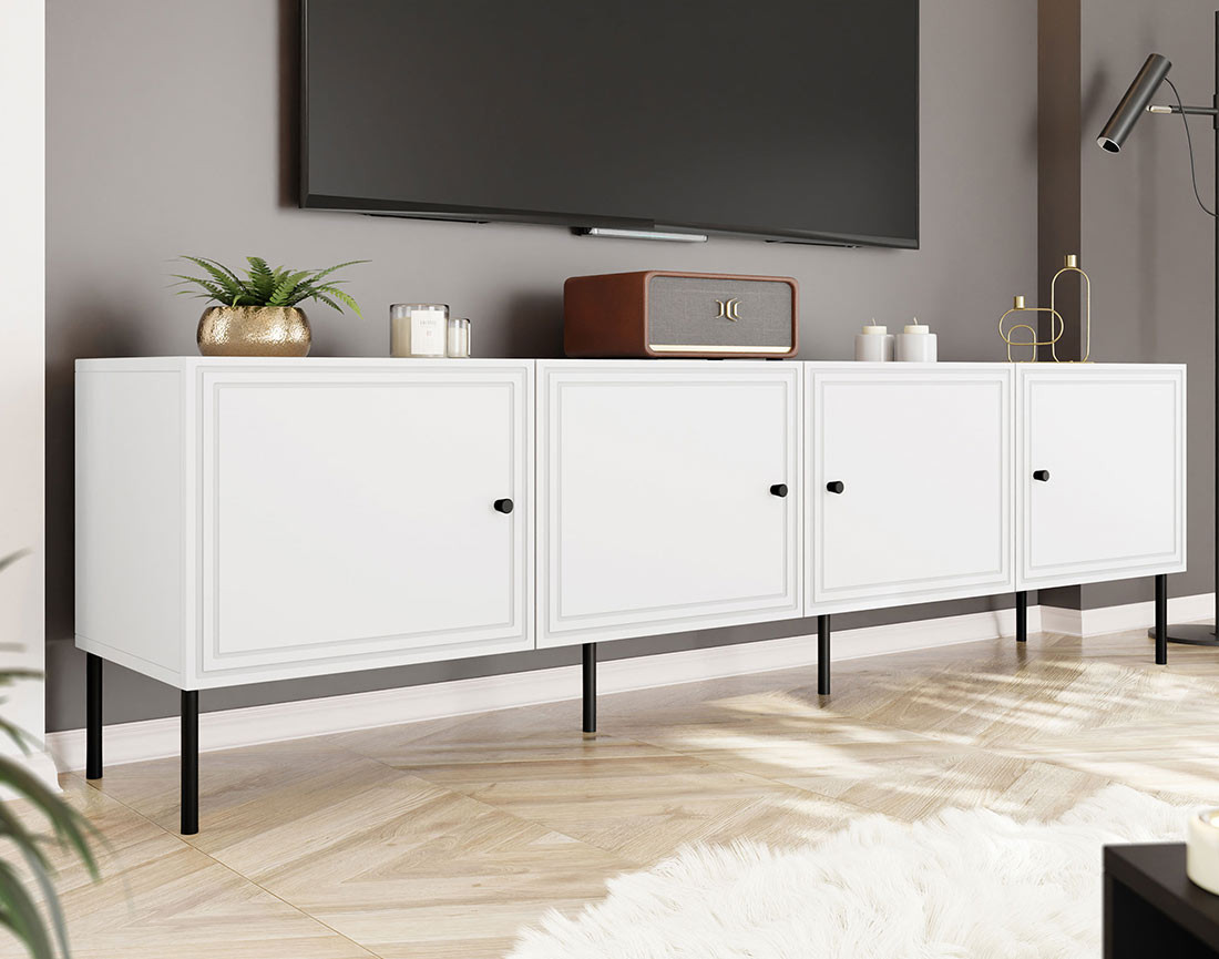 Meuble tv 4 portes 200 cm Lavaggi