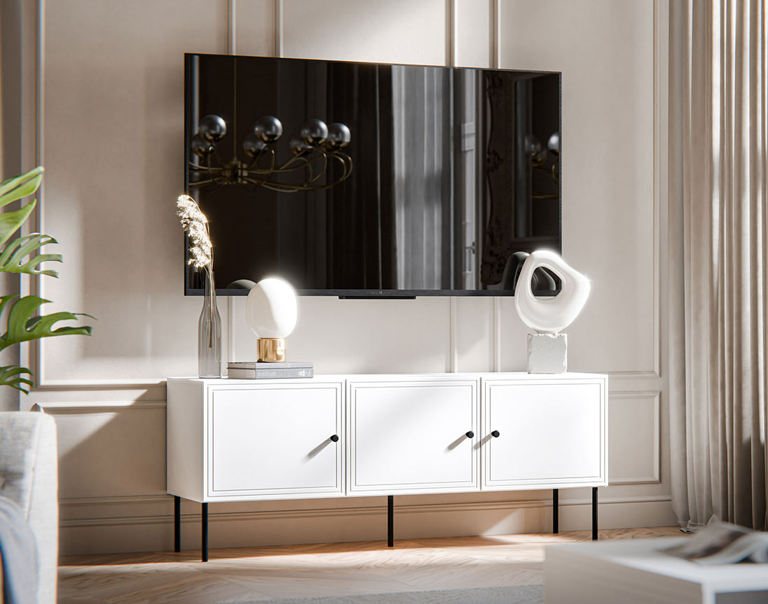 Meuble tv 3 portes 150 cm Lavaggi