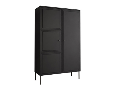 Buffet haut  noir 2 portes 166 cm Lavaggi