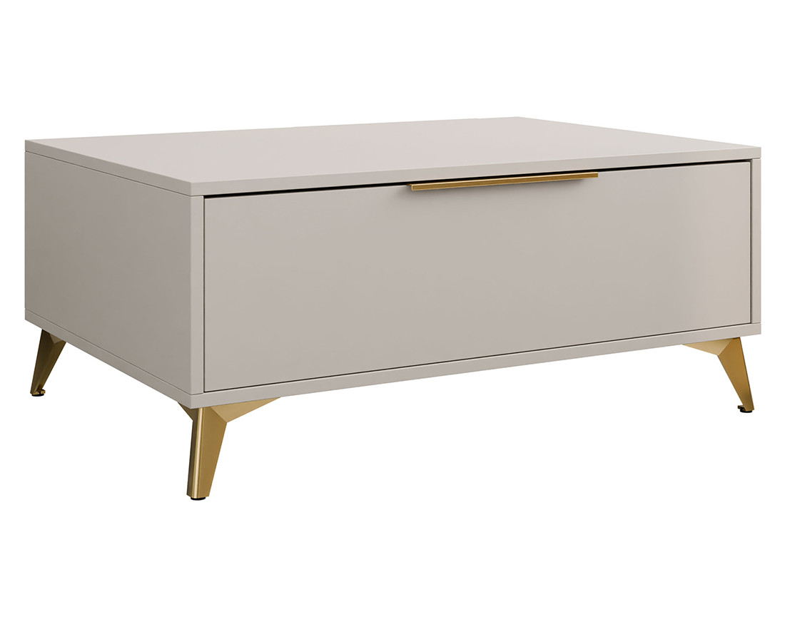 Table basse beige 104 cm Boccioni