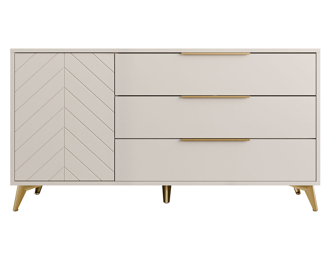 Buffet bas beige 154 cm Boccioni