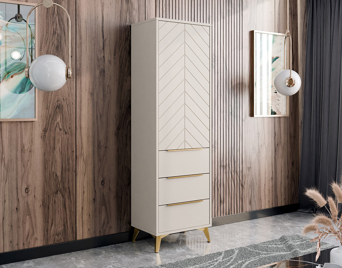 Buffet haut beige 54x180 cm Boccioni