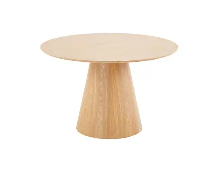 Table à manger ronde bois 120 cm 4 à 6 personnes Toledo