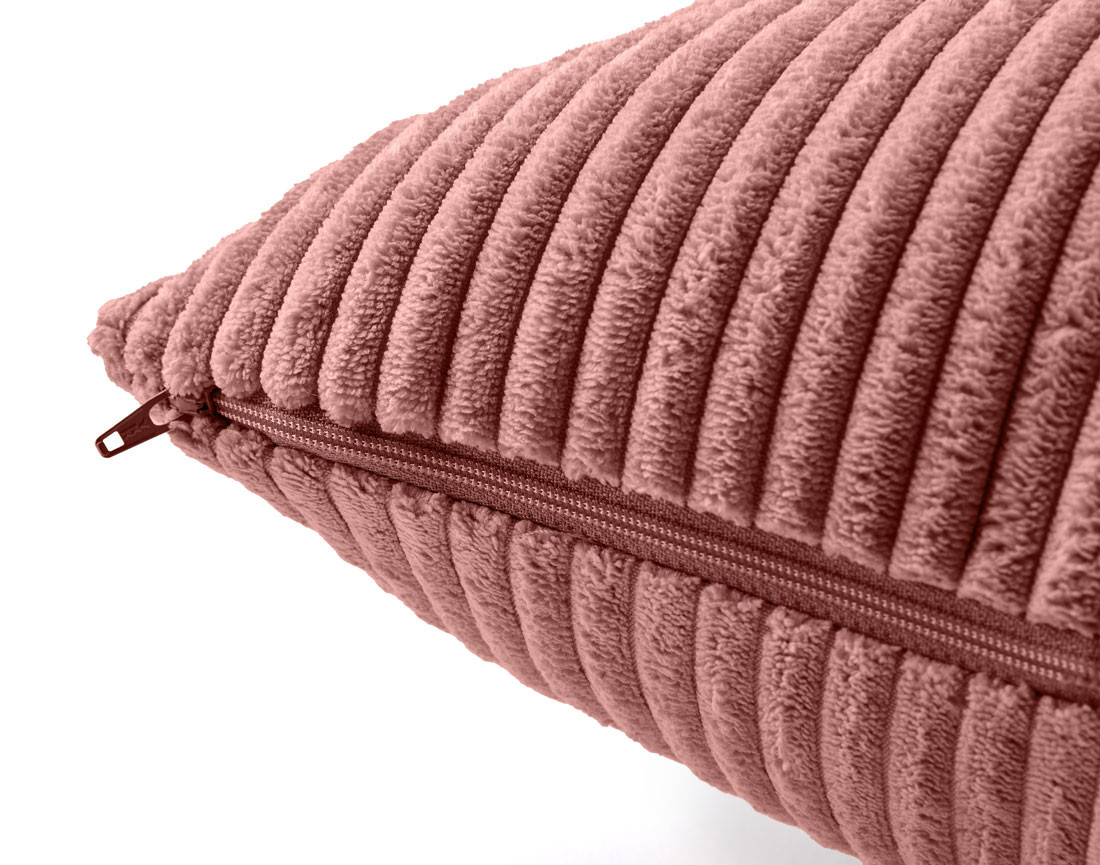 Coussin en velours côtelé 40x40 cm Selma