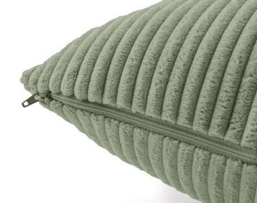 Coussin en velours côtelé...