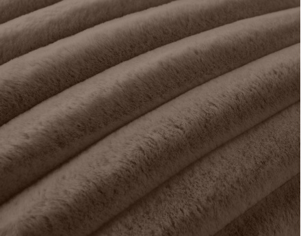 Coussin en fausse fourrure côtelé 50x50 cm Sierra