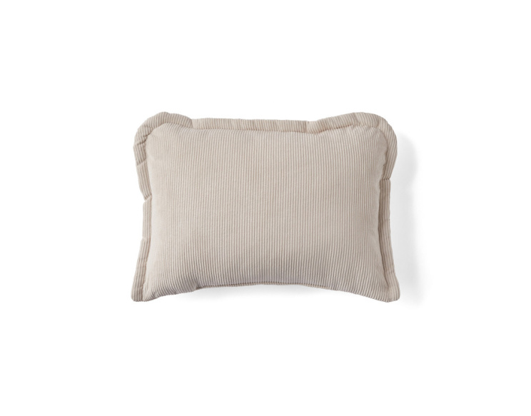 Coussin en velours côtelé...