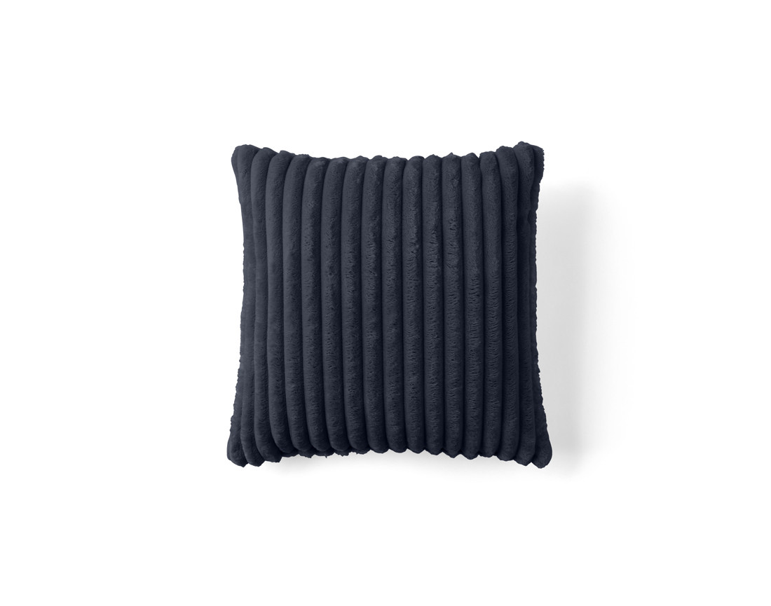 Coussin en velours côtelé grosses côtes 40x40 cm Garance