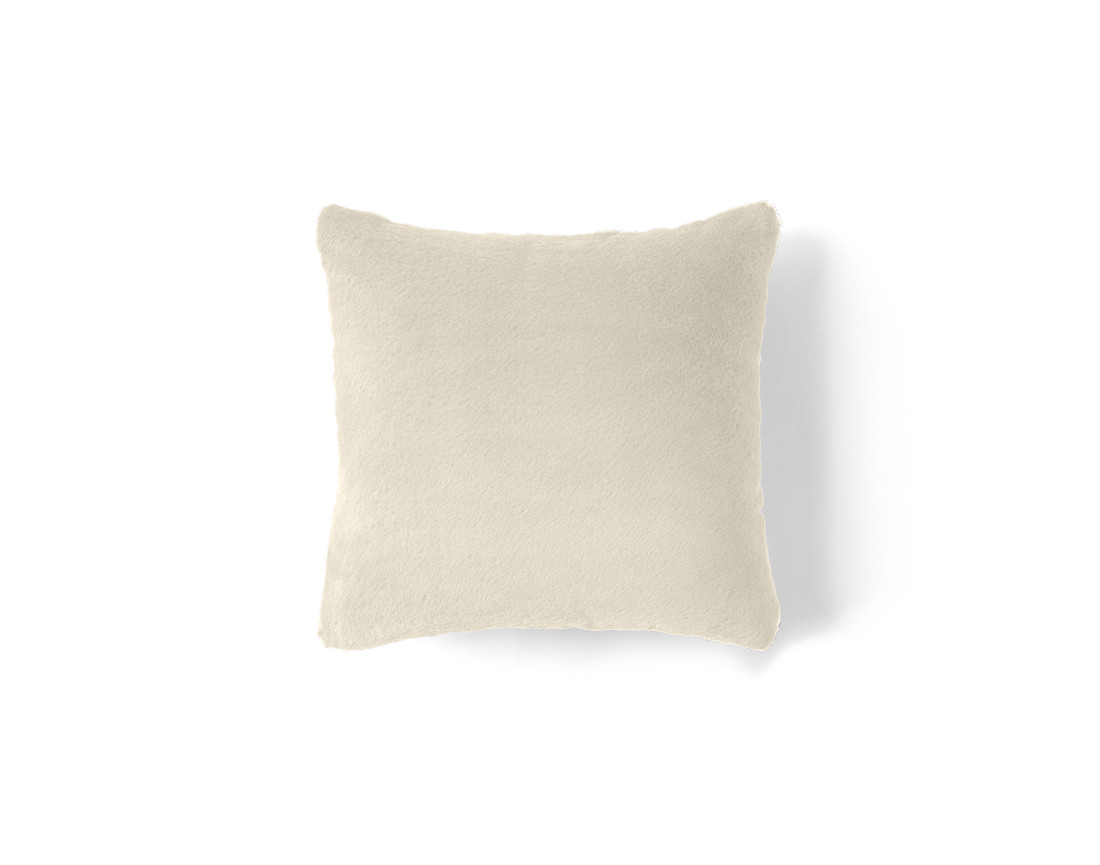 Coussin en fausse fourrure 35x35 cm Crocus