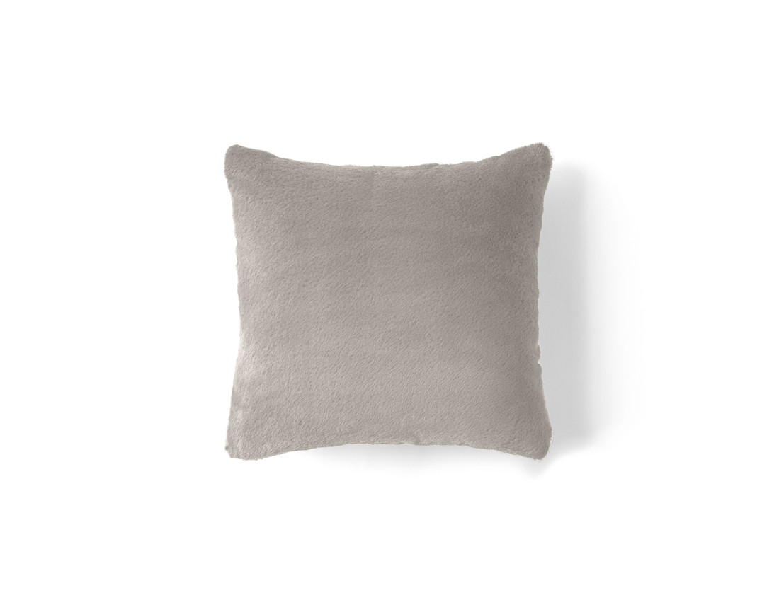 Coussin en fausse fourrure 35x35 cm Crocus