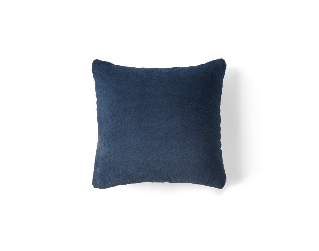 Coussin en fausse fourrure 35x35 cm Crocus