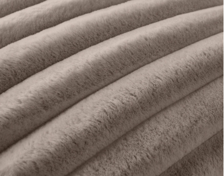 Coussin en fausse fourrure côtelé 40x40 cm Laponie