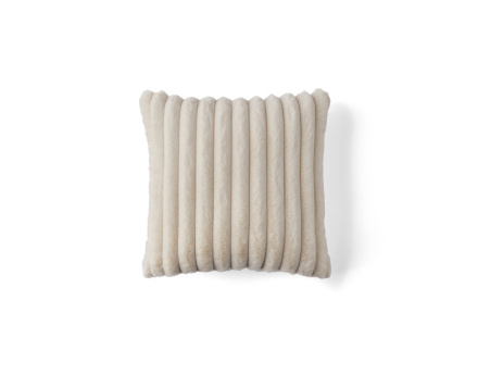 Coussin en fausse fourrure côtelé 40x40 cm Laponie