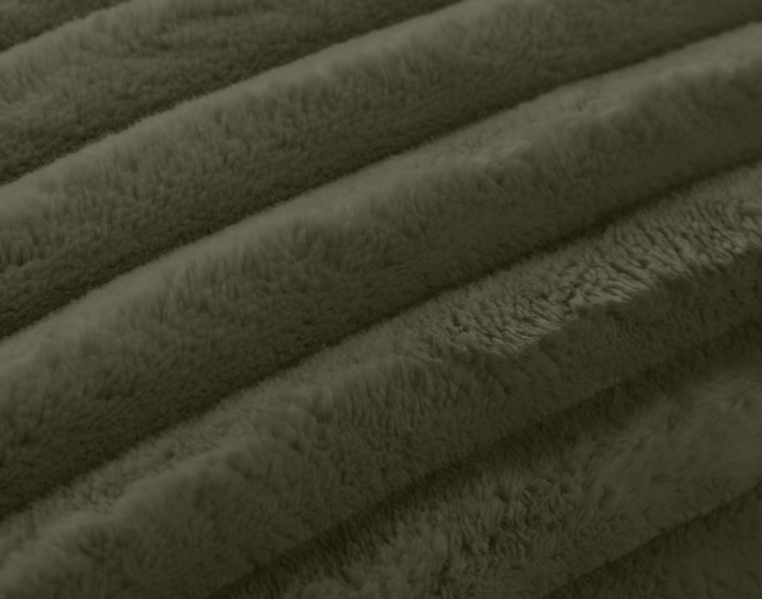 Coussin en velours côtelé grosses côtes 40x40 cm Colombine