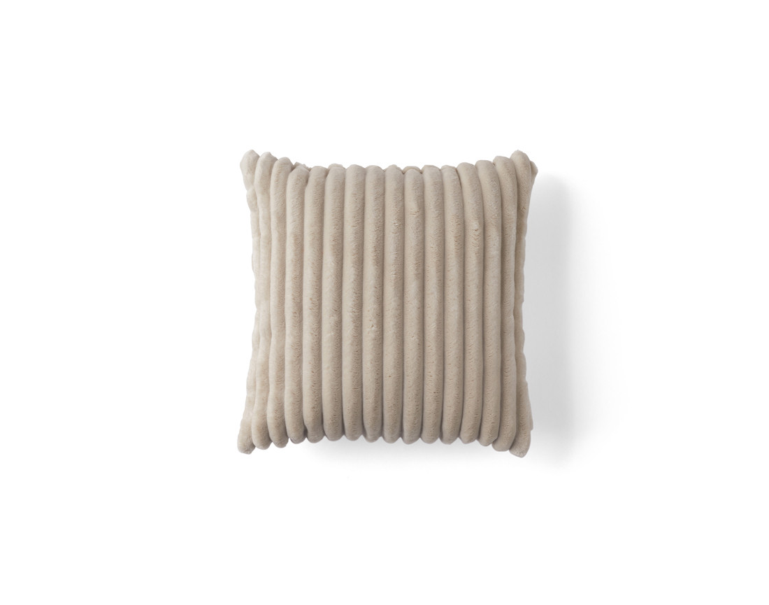 Coussin en velours côtelé grosses côtes 40x40 cm Colombine