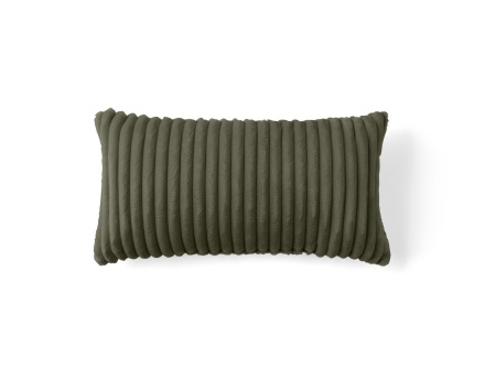 Coussin en velours côtelé grosses côtes 32x63 cm Colombine