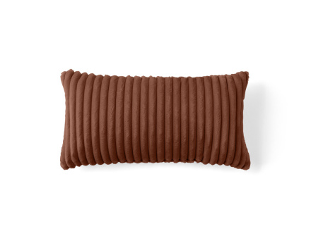 Coussin en velours côtelé grosses côtes 32x63 cm Colombine