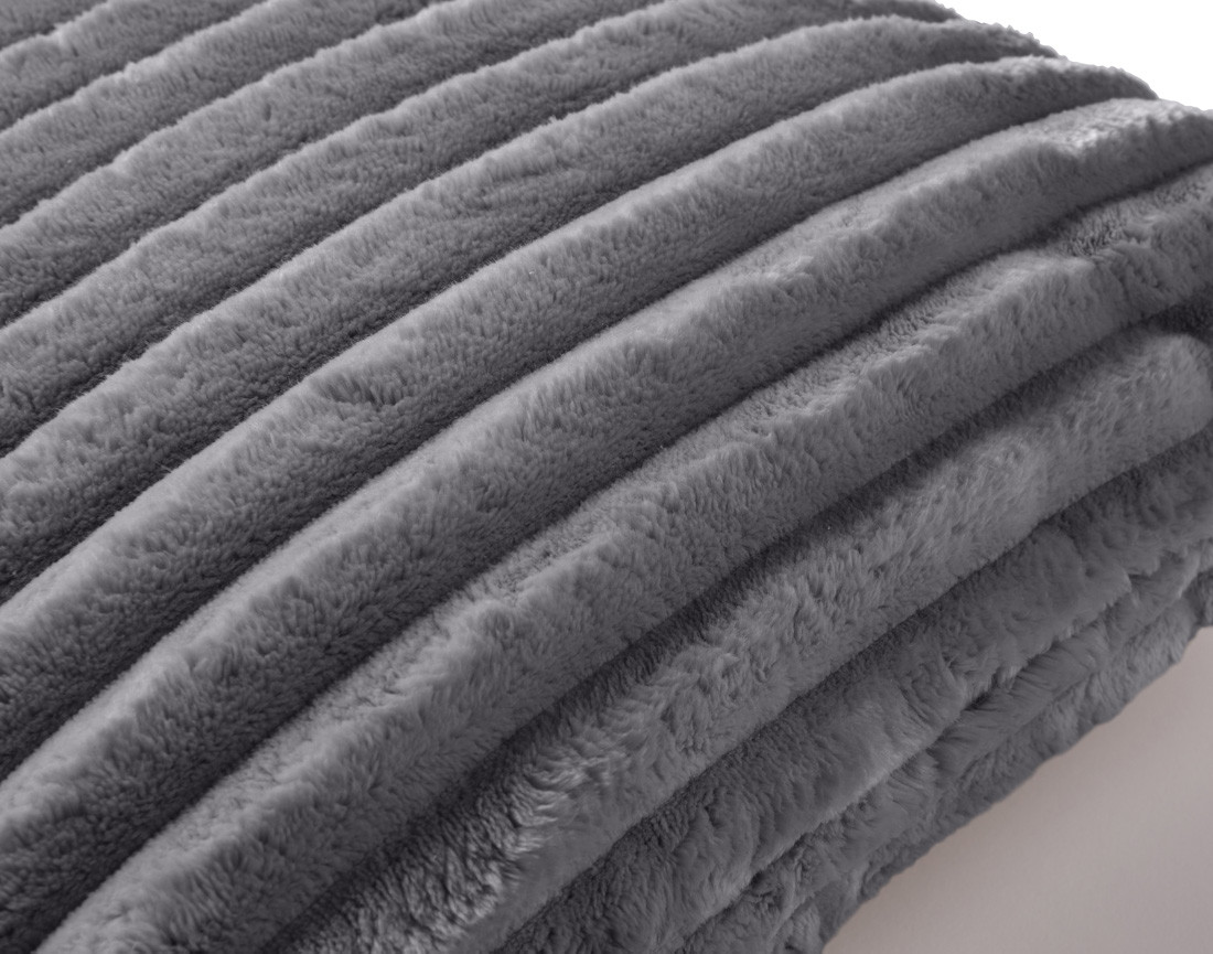 Coussin en velours côtelé grosses côtes 32x63 cm Colombine