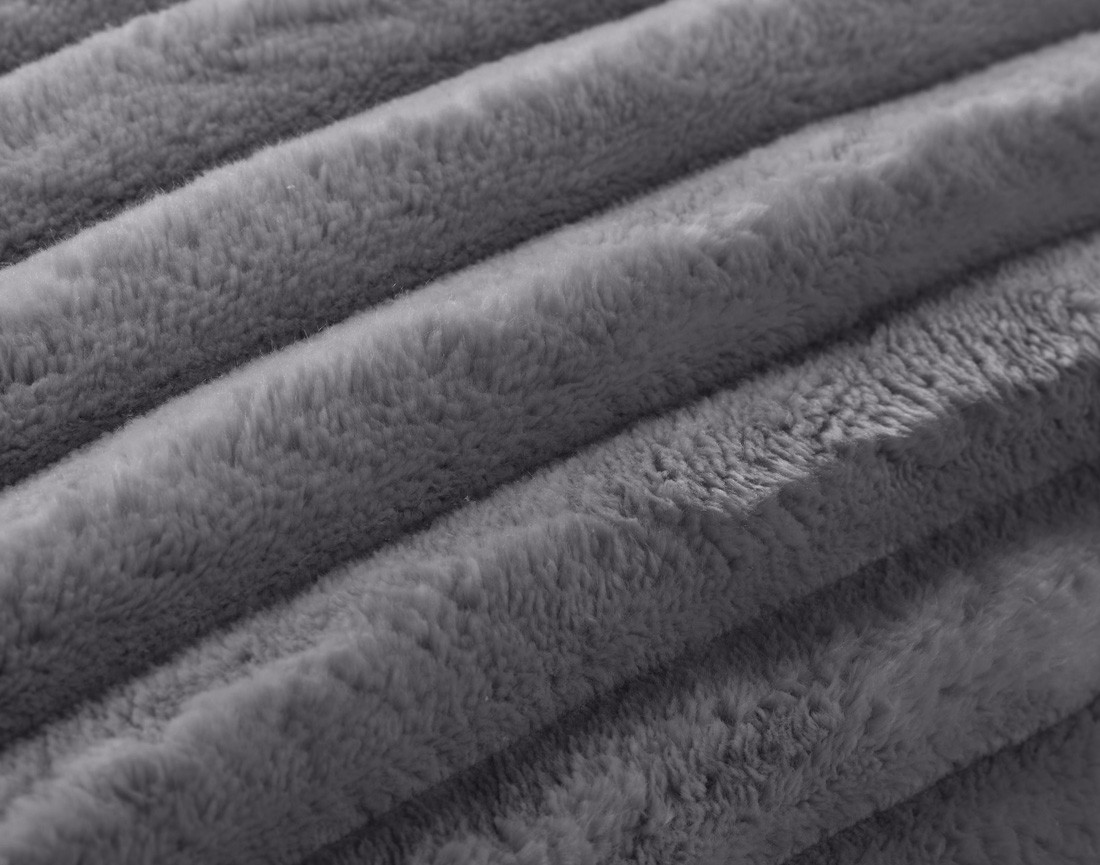 Coussin en velours côtelé grosses côtes 32x63 cm Colombine