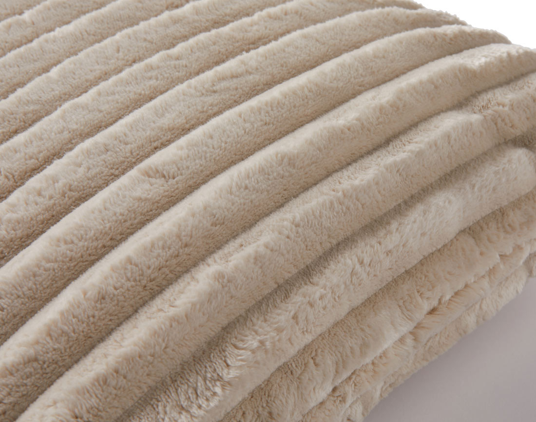 Coussin en velours côtelé grosses côtes 32x63 cm Colombine