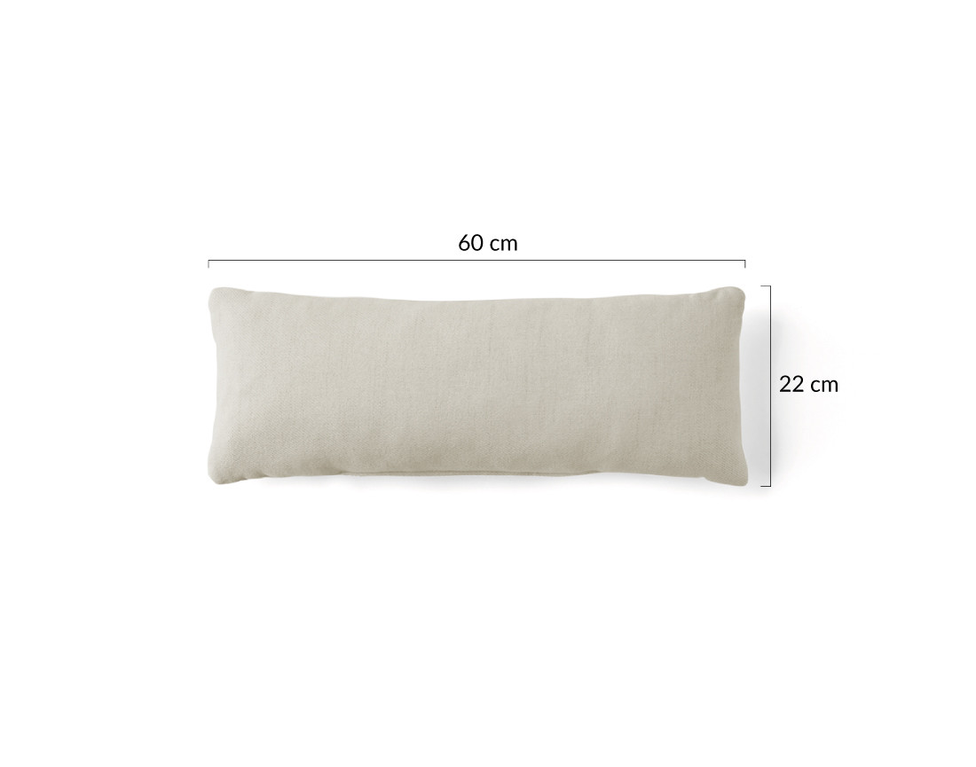 Coussin en tissu 22x60 cm Onyx