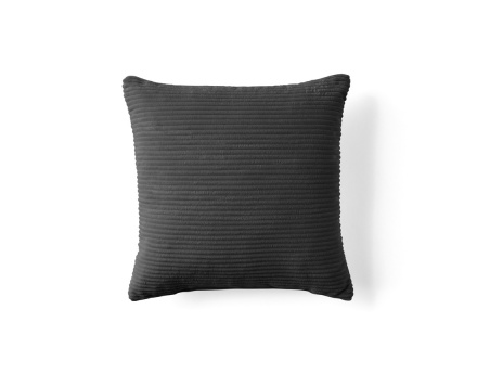Coussin en velours côtelé 45x45 cm Onyx