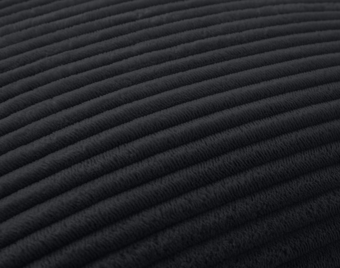 Coussin en velours côtelé 45x45 cm Onyx
