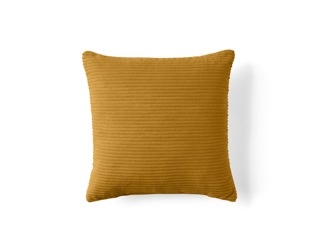 Coussin en velours côtelé 45x45 cm Onyx